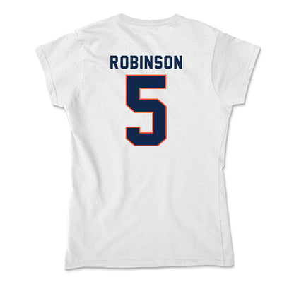 Virginia - NCAA Football : Kam Robinson - Soft Style Women’s T-Shirt-1