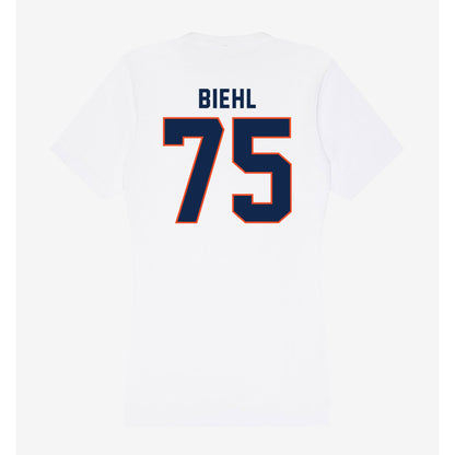 Virginia - NCAA Football : Dylan Biehl - Women's V-Neck T-Shirt-1