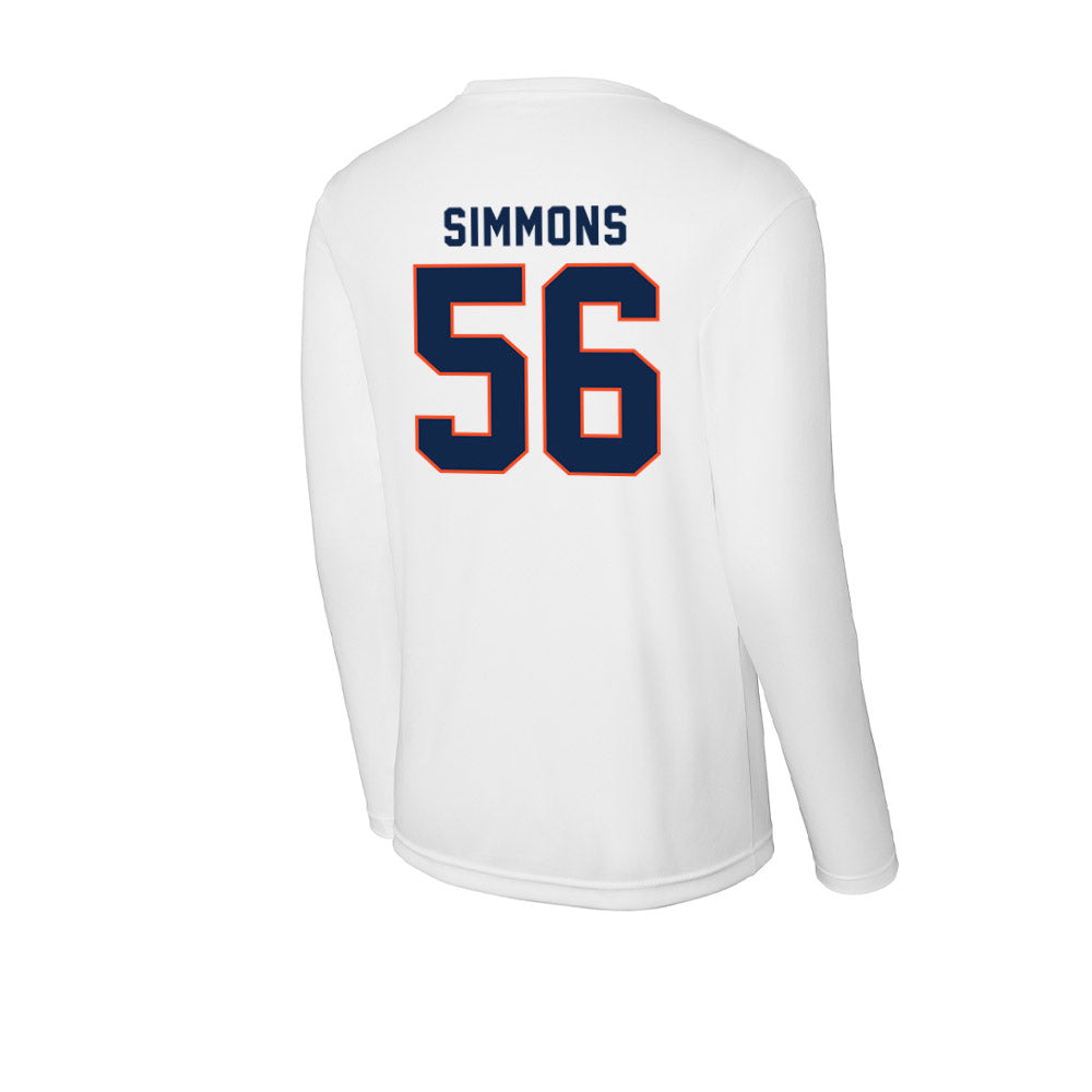 Virginia - NCAA Football : Tyler Simmons - Activewear Long Sleeve T-Shirt-1