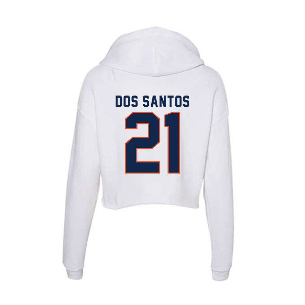Virginia - NCAA Men's Soccer : Marco Dos Santos - Women's Crop Fleece Hoodie-1