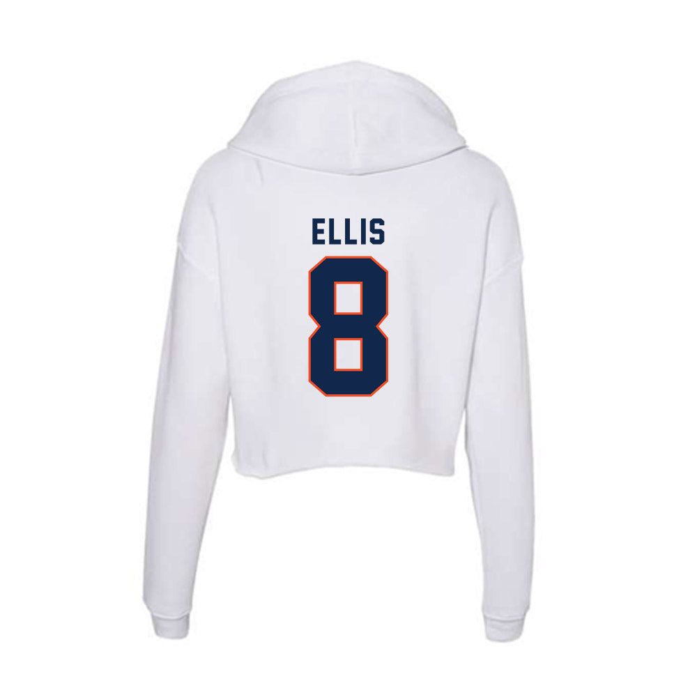 Virginia - NCAA Football : Christian Ellis - Women's Crop Fleece Hoodie-1