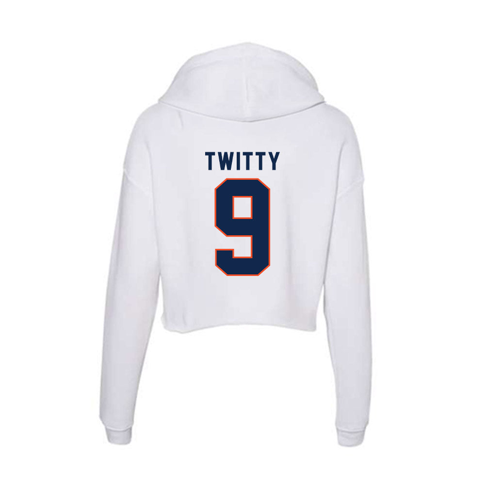 Virginia - NCAA Football : Dakota Twitty - Women's Crop Fleece Hoodie-1