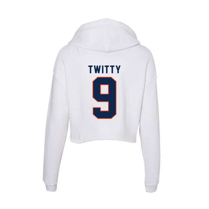 Virginia - NCAA Football : Dakota Twitty - Women's Crop Fleece Hoodie-1