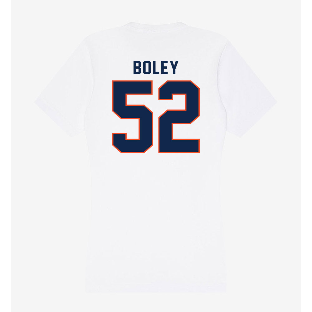 Virginia - NCAA Football : Mckale Boley - Women's V-Neck T-Shirt-1