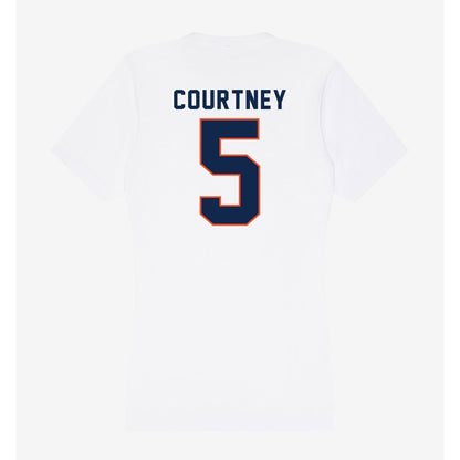 Virginia - NCAA Football : Kameron Courtney - Women's V-Neck T-Shirt-1