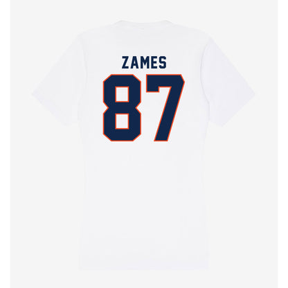 Virginia - NCAA Football : Justin Zames - Women's V-Neck T-Shirt-1