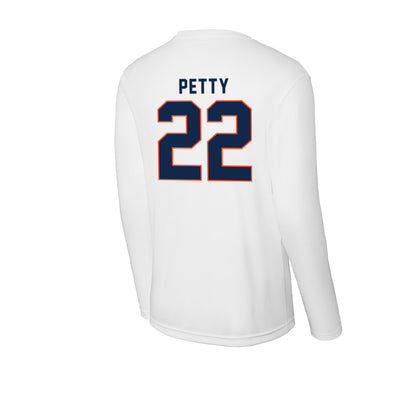 Virginia - NCAA Men's Lacrosse : Elijah Petty - Activewear Long Sleeve T-Shirt-1