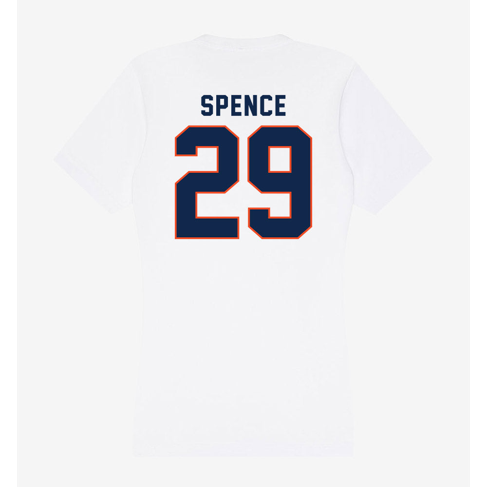 Virginia - NCAA Football : Chris Spence - Women's V-Neck T-Shirt-1