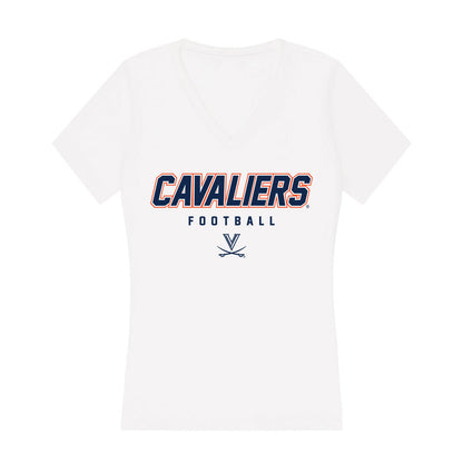 Virginia - NCAA Football : Trevor Ladd - Women's V-Neck T-Shirt-0