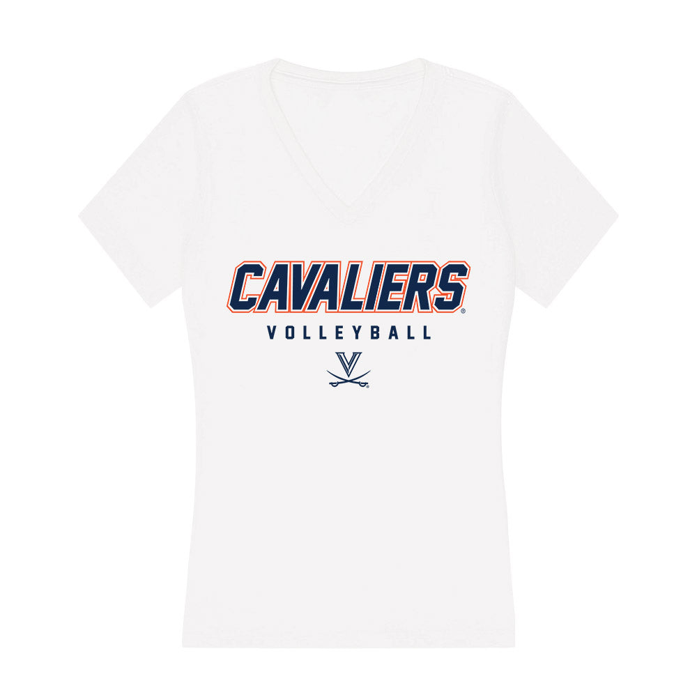 Virginia - NCAA Women's Volleyball : Reagan Ennist - Women's V-Neck T-Shirt-0
