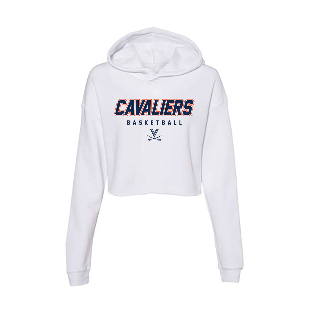 Virginia - NCAA Men's Basketball : Jurian Dixon - Women's Crop Fleece Hooded Sweatshirt-0