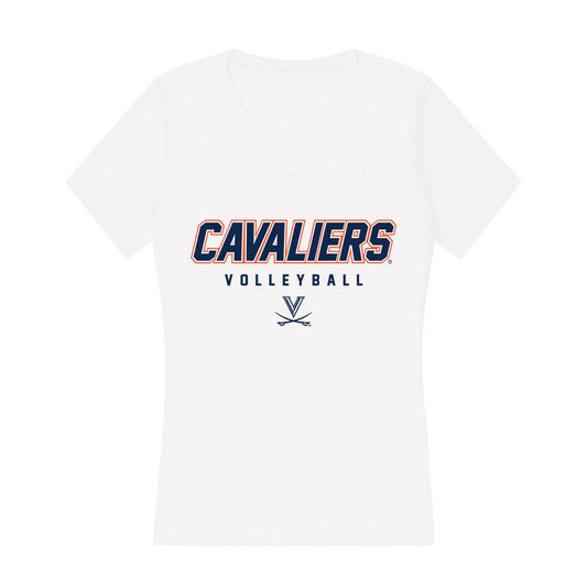 Virginia - NCAA Women's Volleyball : Skyler Gates - Women's V-Neck T-Shirt-0