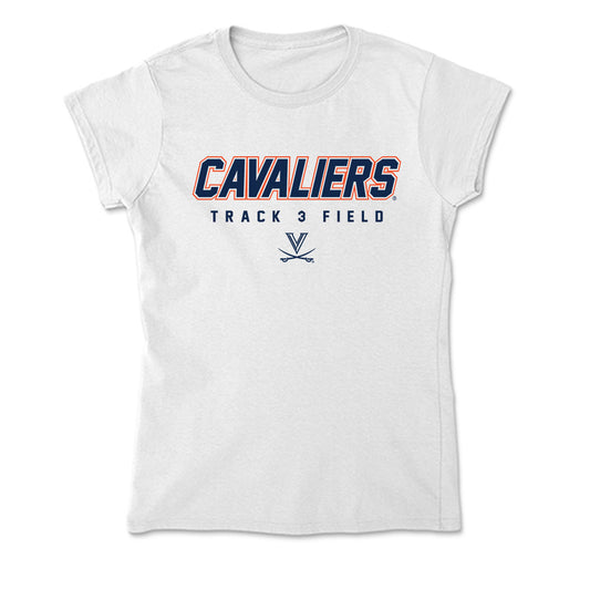 Virginia - NCAA Men's Track & Field : Evans White - Soft Style Women’s T-Shirt-0