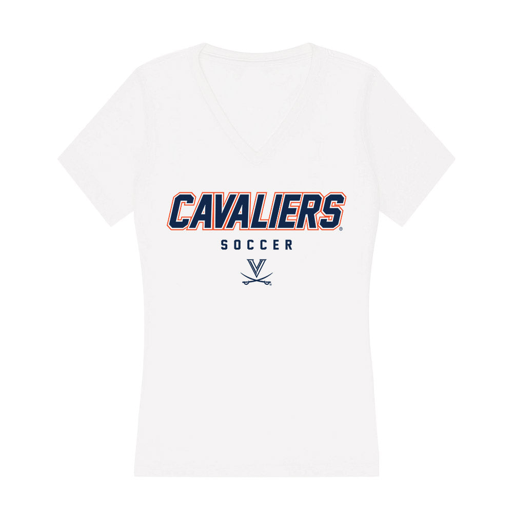 Virginia - NCAA Women's Soccer : Aniyah Collier - Women's V-Neck T-Shirt-0