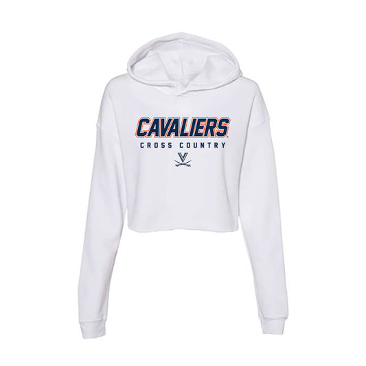 Virginia - NCAA Men's Cross Country : Jonathan Seyfert - Women's Crop Fleece Hoodie-0