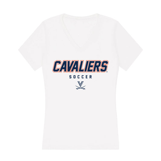 Virginia - NCAA Men's Soccer : Chase Gozdieski - Women's V-Neck T-Shirt-0
