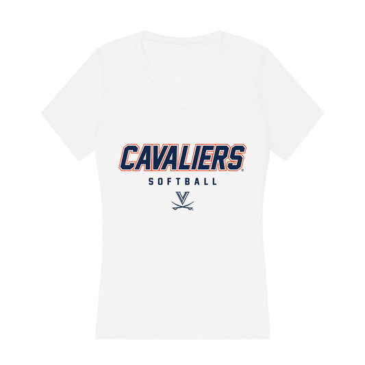 Virginia - NCAA Softball : Jade Hylton - Women's V-Neck T-Shirt-0