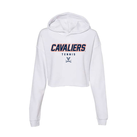 Virginia - NCAA Women's Tennis : blair Gill - Women's Crop Fleece Hoodie-0
