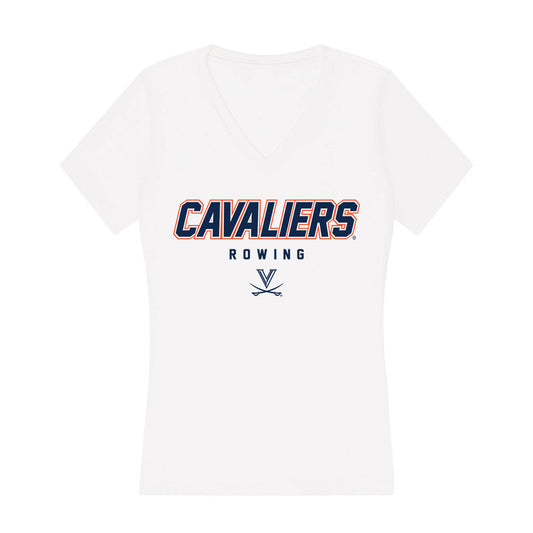 Virginia - NCAA Women's Rowing : Emma Alimbau - Women's V-Neck T-Shirt-0
