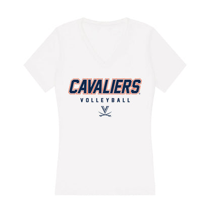 Virginia - NCAA Women's Volleyball : Skyler Gates - Women's V-Neck T-Shirt-0