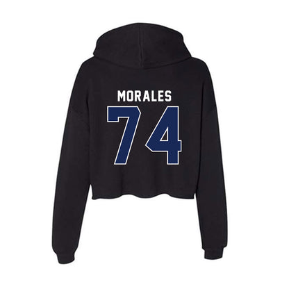Arizona - NCAA Football : Justin Morales - Women's Crop Fleece Hoodie-1