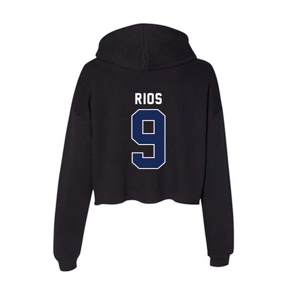 Arizona - NCAA Football : Oscar Rios - Women's Crop Fleece Hoodie-1