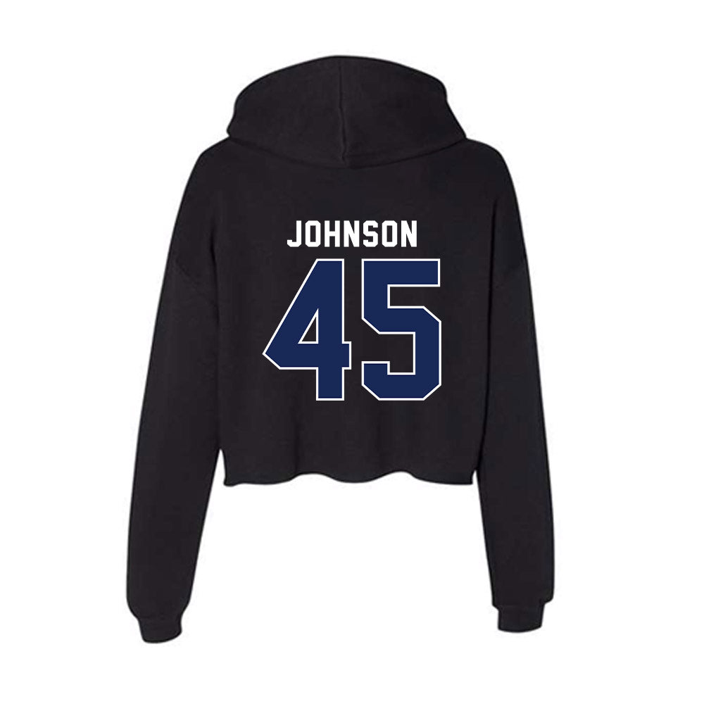 Arizona - NCAA Football : Victory Johnson - Women's Crop Fleece Hoodie-1