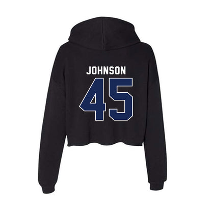 Arizona - NCAA Football : Victory Johnson - Women's Crop Fleece Hoodie-1