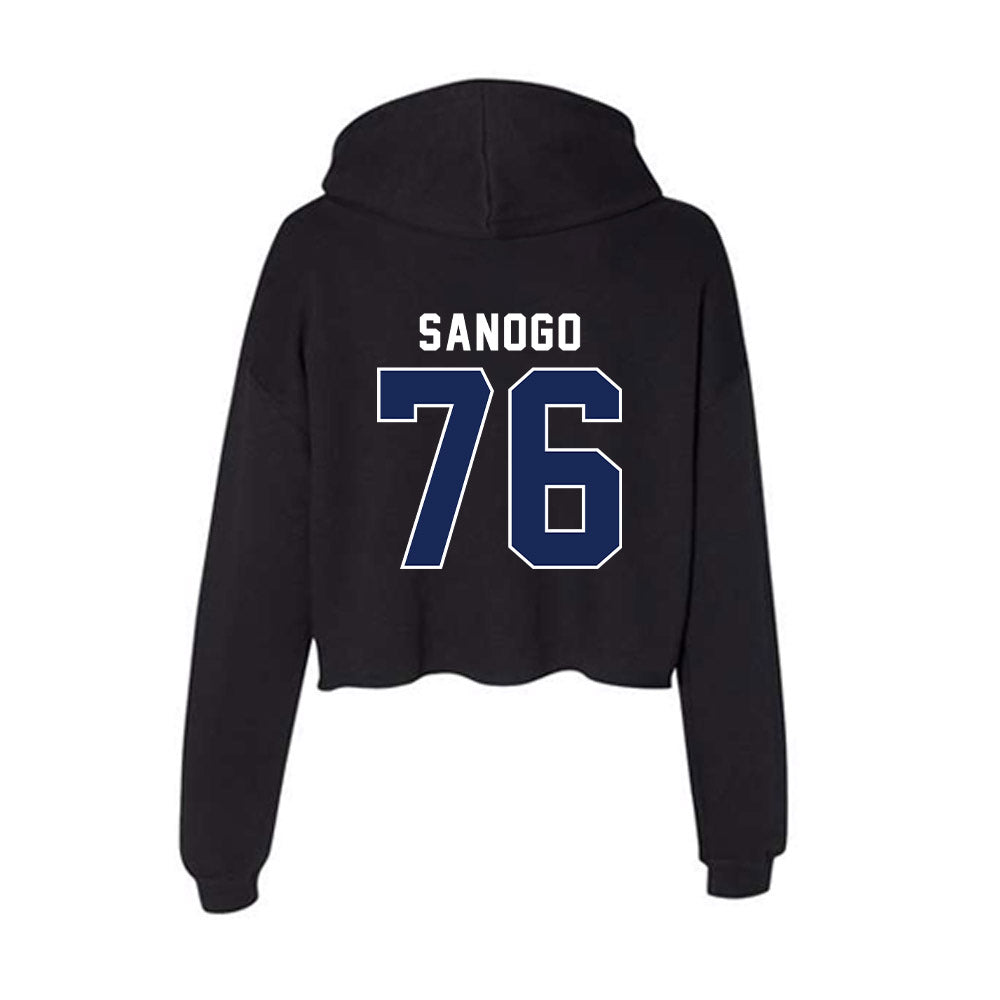 Arizona - NCAA Football : Khalil Sanogo - Women's Crop Fleece Hoodie-1