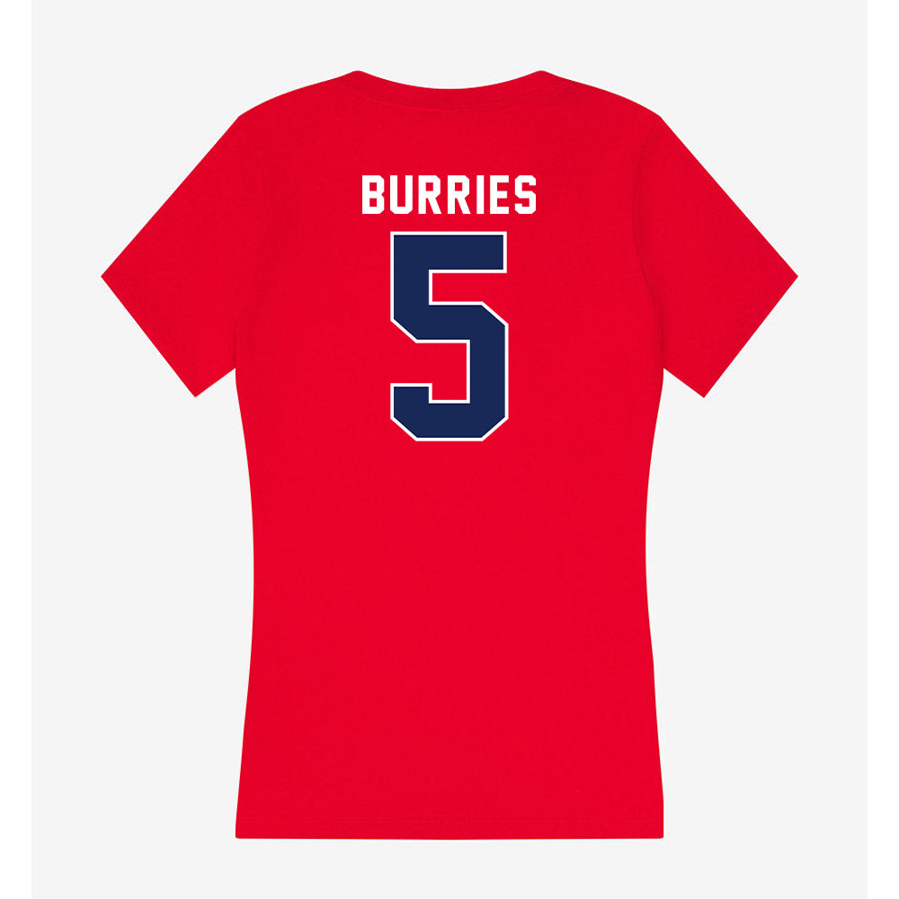 Arizona - NCAA Men's Basketball : Brayden Burries - Women's V-Neck T-Shirt-1