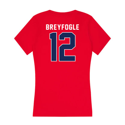 Arizona - NCAA Baseball : Easton Breyfogle - Women's V-Neck T-Shirt-1