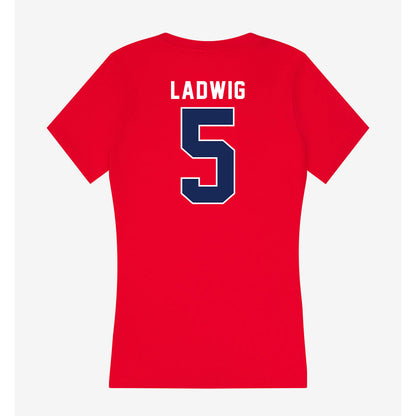 Arizona - NCAA Women's Basketball : Molly Ladwig - Women's V-Neck T-Shirt-1