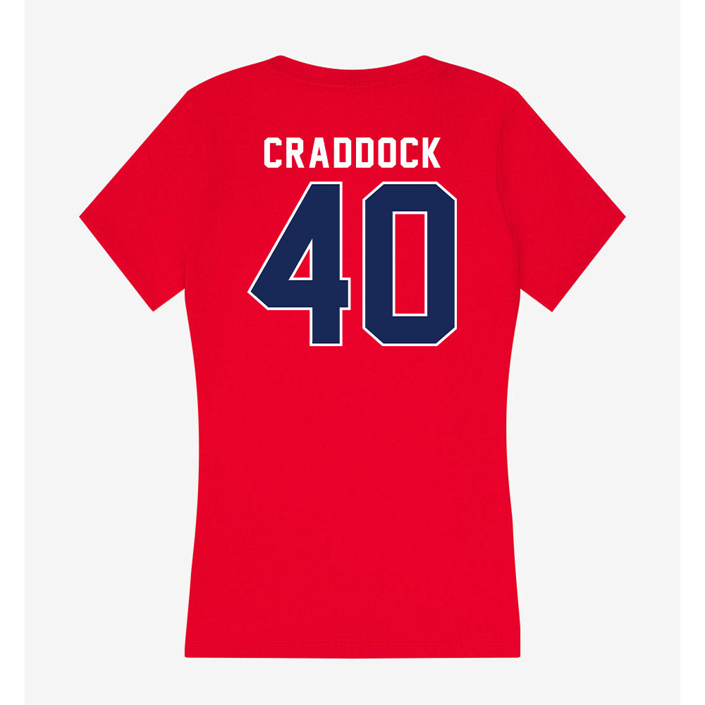 Arizona - NCAA Football : Brandon Craddock - Women's V-Neck T-Shirt-1