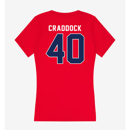 Arizona - NCAA Football : Brandon Craddock - Women's V-Neck T-Shirt-1