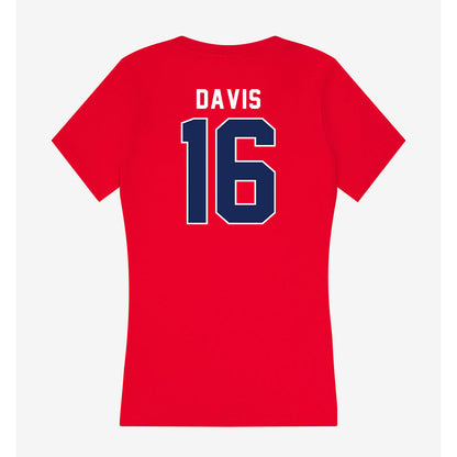 Arizona - NCAA Women's Volleyball : Shea Davis - Women's V-Neck T-Shirt-1