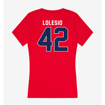 Arizona - NCAA Football : Dominic Lolesio - Women's V-Neck T-Shirt-1