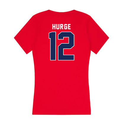 Arizona - NCAA Women's Soccer : Aranda Hurge - Women's V-Neck T-Shirt-1