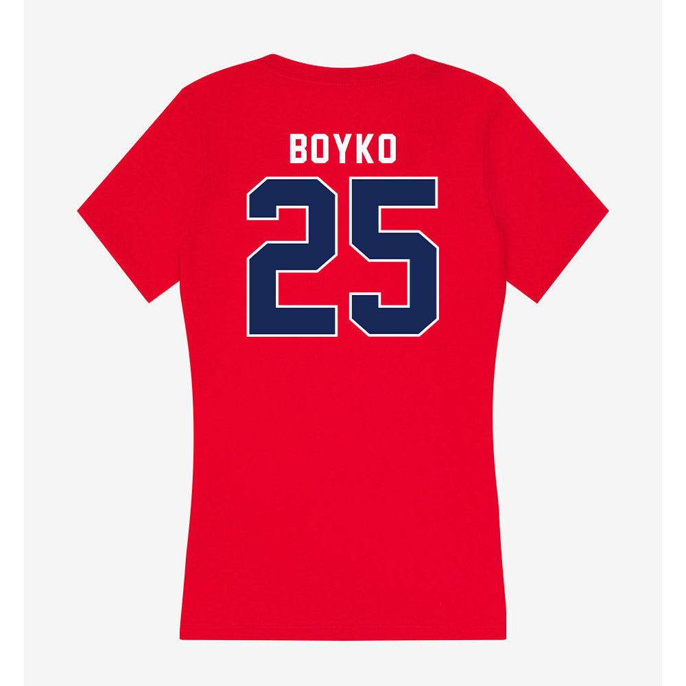 Arizona - NCAA Beach Volleyball : Brooke Boyko - Women's V-Neck T-Shirt-1