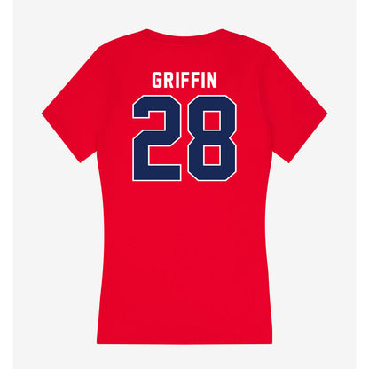 Arizona - NCAA Football : Swayde Griffin - Women's V-Neck T-Shirt-1