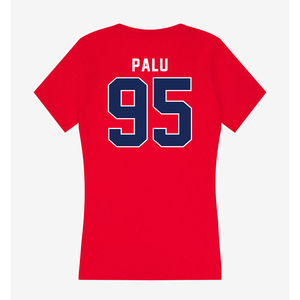 Arizona - NCAA Football : Leroy Palu - Women's V-Neck T-Shirt-1