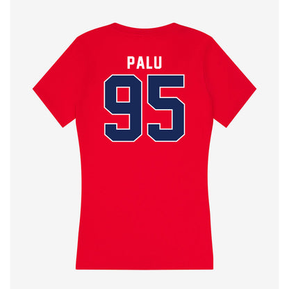 Arizona - NCAA Football : Leroy Palu - Women's V-Neck T-Shirt-1