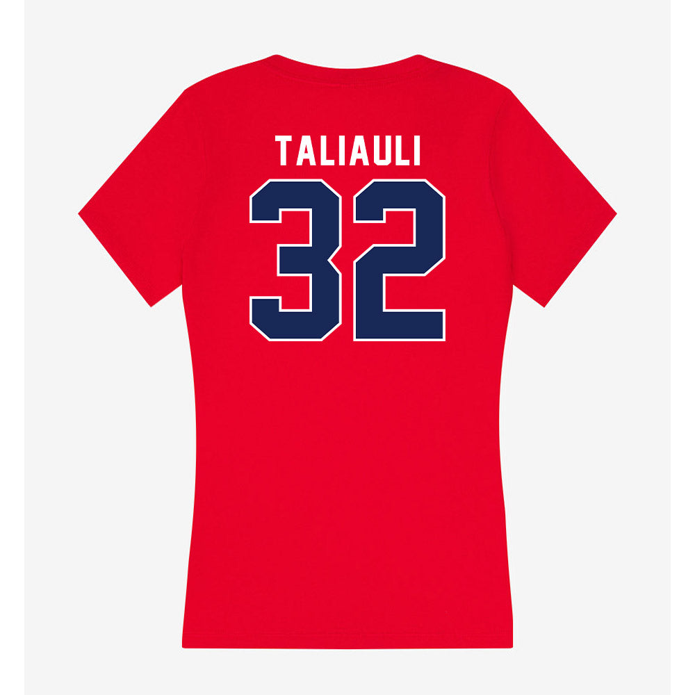 Arizona - NCAA Football : Nela Taliauli - Women's V-Neck T-Shirt-1