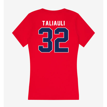Arizona - NCAA Football : Nela Taliauli - Women's V-Neck T-Shirt-1