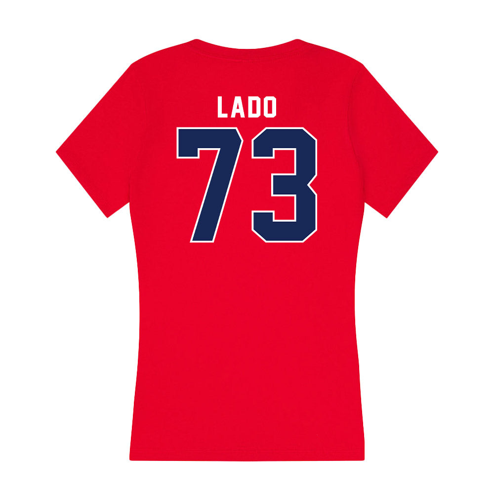 Arizona - NCAA Football : Matthew Lado - Women's V-Neck T-Shirt-1