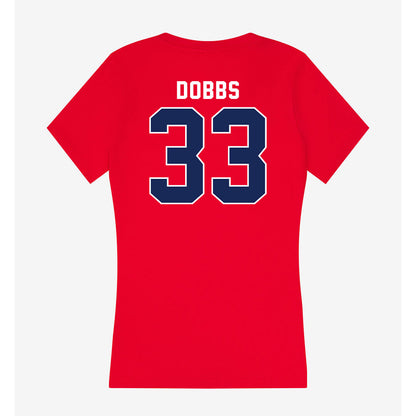 Arizona - NCAA Beach Volleyball : Taylor Dobbs - Women's V-Neck T-Shirt-1
