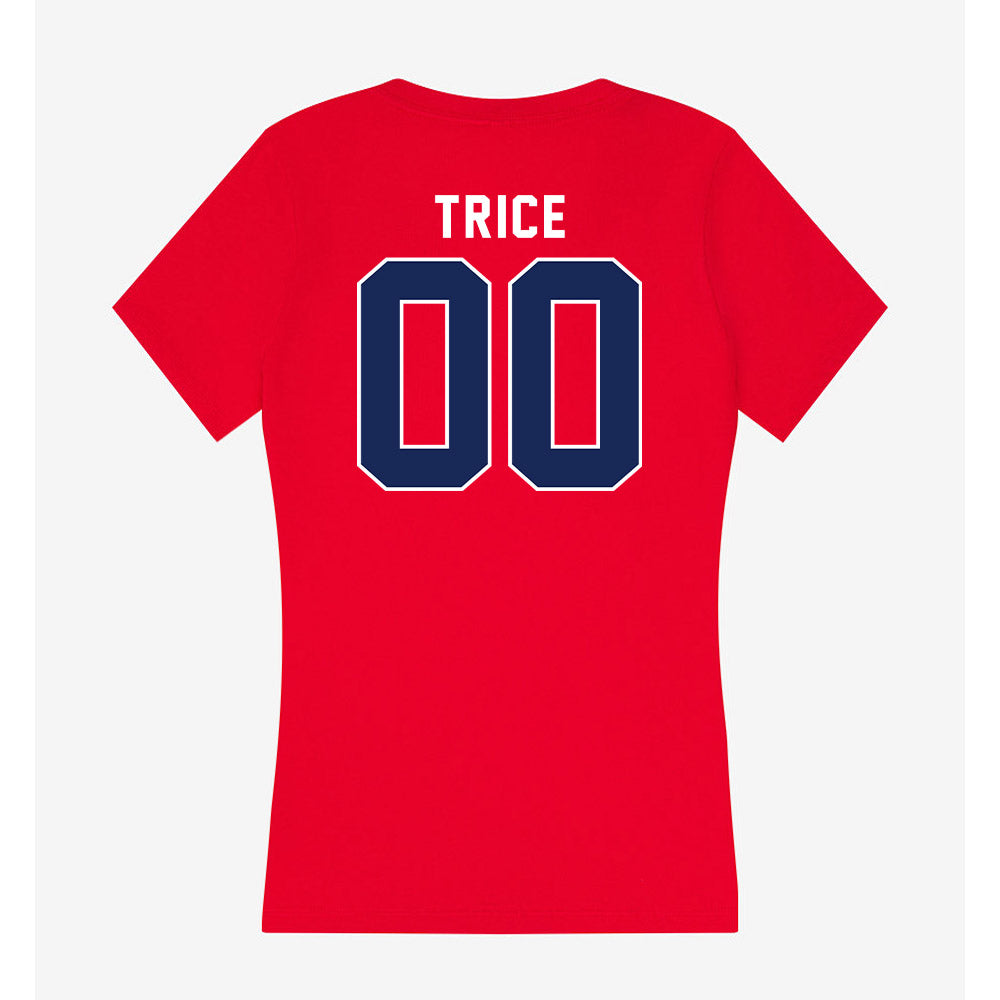 Arizona - NCAA Softball : Sereniti Trice - Women's V-Neck T-Shirt-1