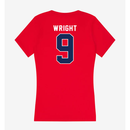 Arizona - NCAA Softball : Sarah Wright - Women's V-Neck T-Shirt-1