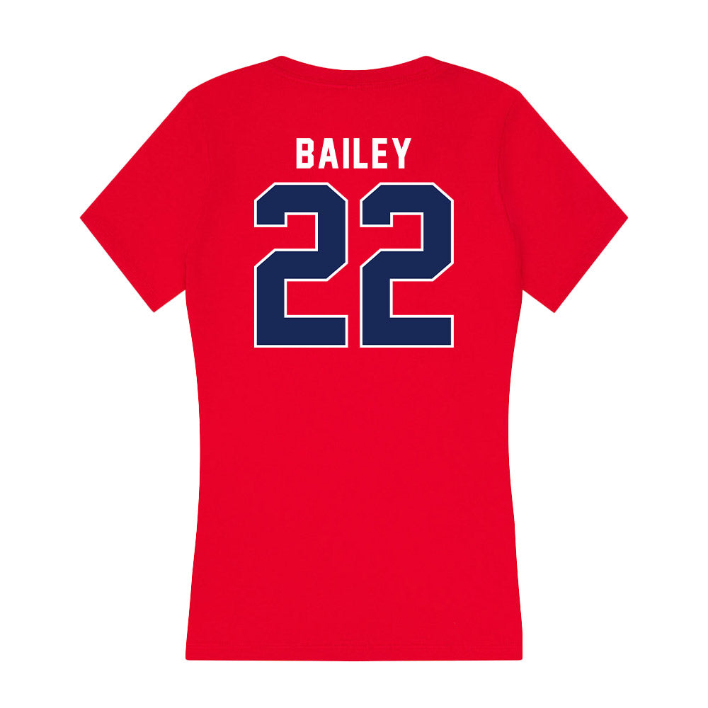 Arizona - NCAA Baseball : Smith Bailey - Women's V-Neck T-Shirt-1