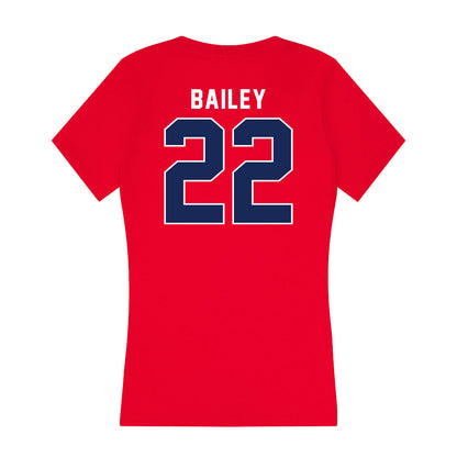 Arizona - NCAA Baseball : Smith Bailey - Women's V-Neck T-Shirt-1