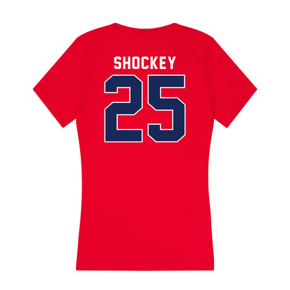 Arizona - NCAA Softball : Regan Shockey - Women's V-Neck T-Shirt-1